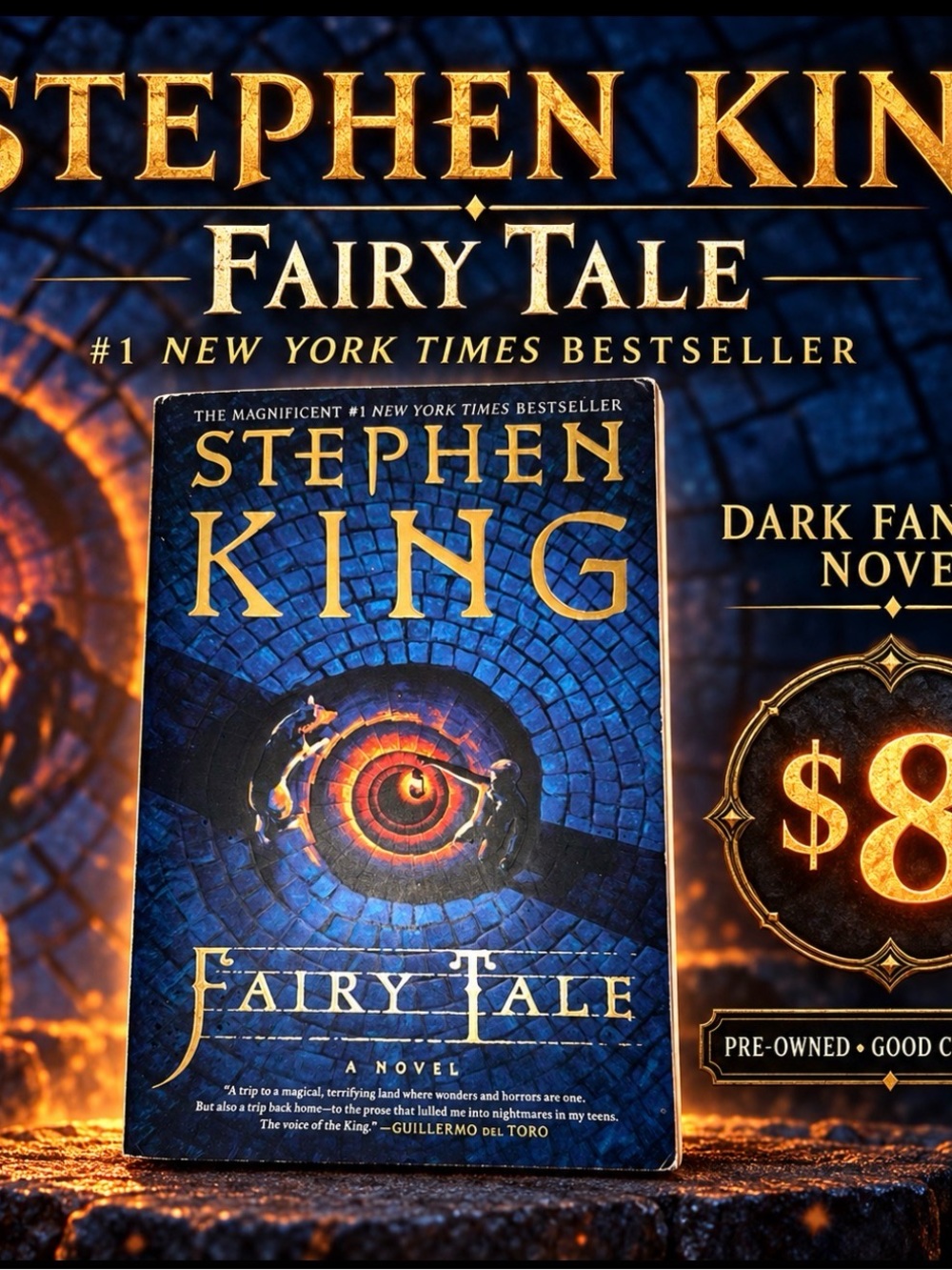 Stephen King Fairy Tale Hardcover Book — Blue